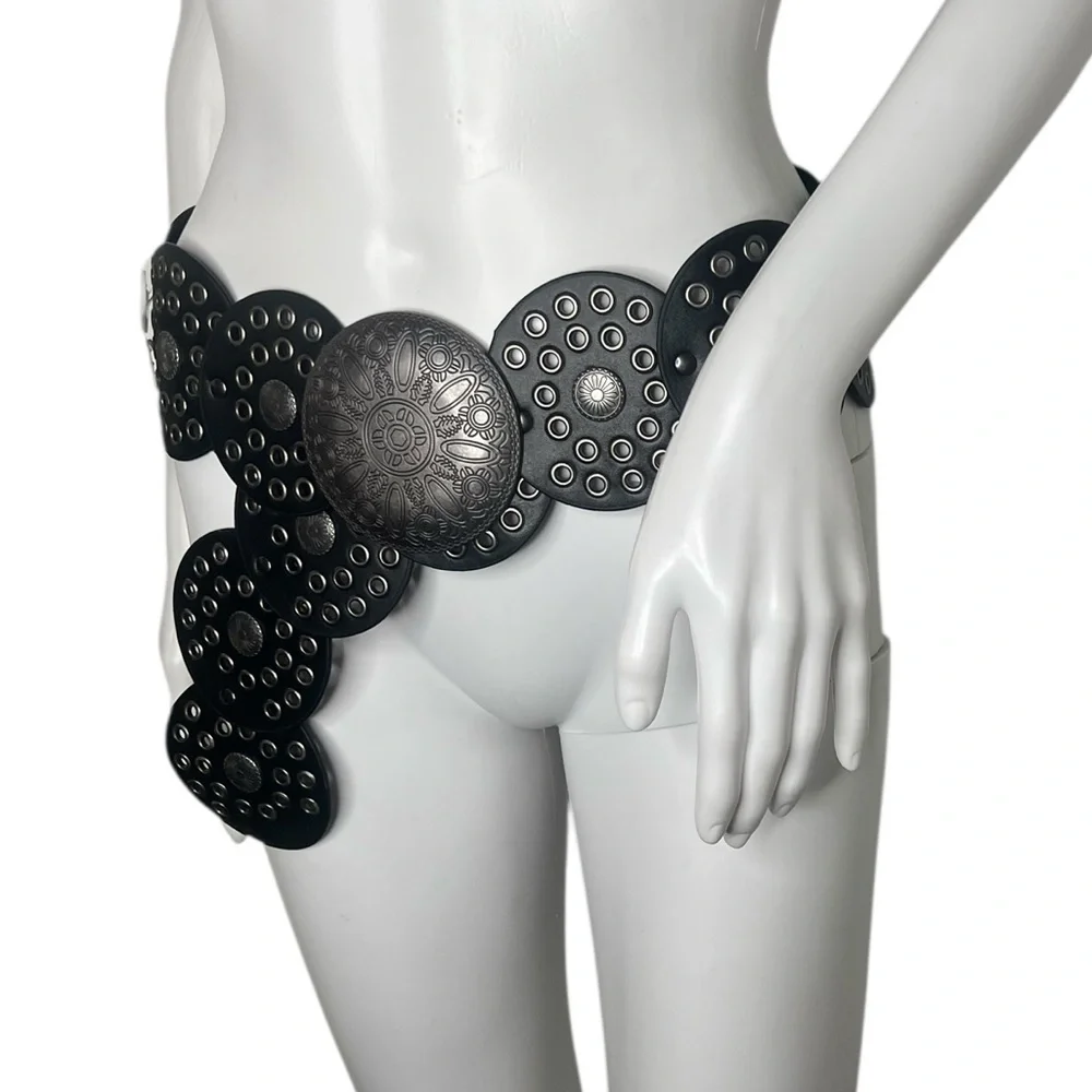 Haute Hippie Boho Disc Concho Cowgirl Waist Belt